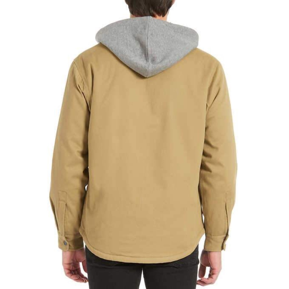 Jachs Men's Sherpa Lined Canvas Shirt Jacket - Picture 2 of 8